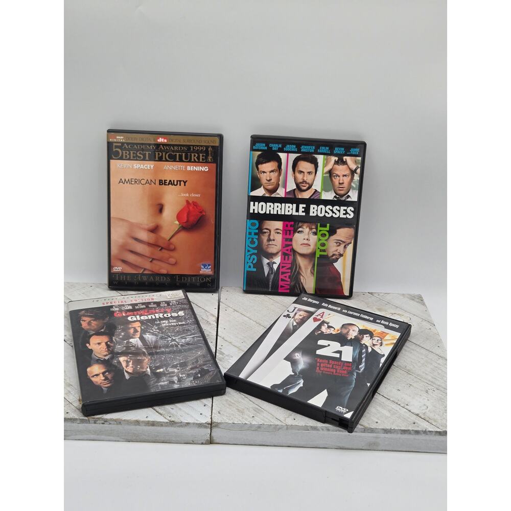 Kevin Spacey Classics DVD 4 Movie Collection Bundle| American Beauty | 21 & more